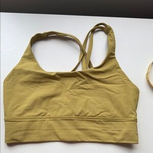 lululemon athletica Mustard Yellow Sports Bra